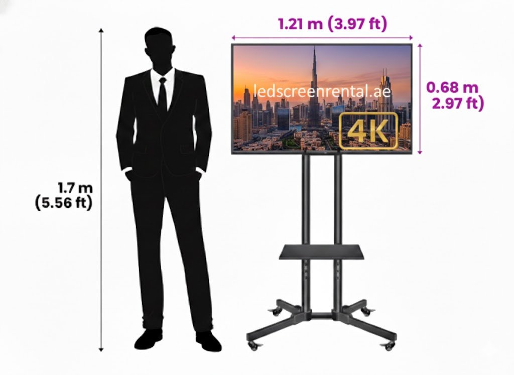 55″ LED TV Screen 4K (Landscape)