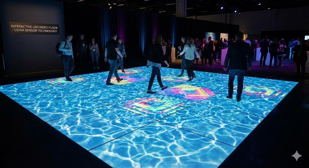 Interactive LED Video Floor (Lidar Sensor Technology)