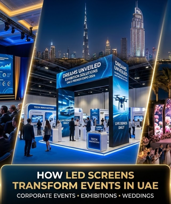 How LED Screens Transform Events in UAE – The Secret Behind Successful Corporate Events, Exhibitions & Weddings