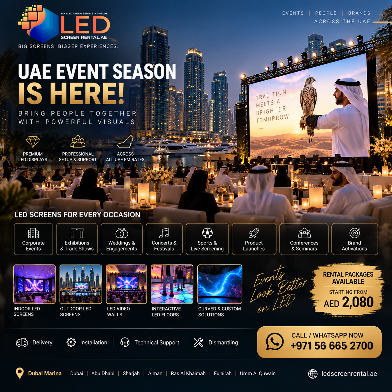 Planning an event in Dubai, Abu Dhabi, Sharjah or anywhere in the UAE?